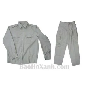 Quần Áo Bảo Hộ Lao Động Kaki HQ Màu Ghi - QAK0020