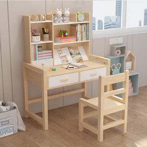 Bàn học sinh đẹp bằng gỗ nhỏ gọn GHS-41351