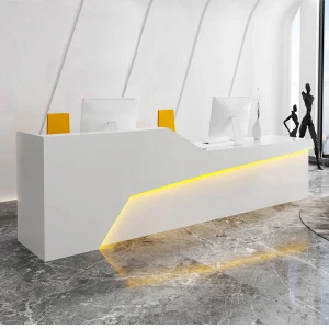 Bàn quầy lễ tân kiểu dáng sang trọng GHS-41694