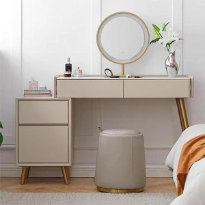 Bàn trang điểm chân sắt phun mạ đồng GHS-41920