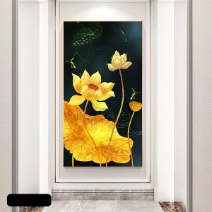 Bộ tranh hoa sen sang trọng thời thượng GHX-6057