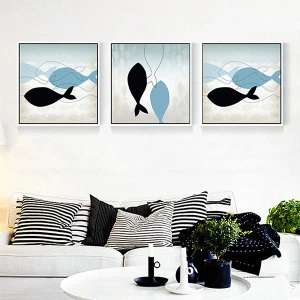 Bộ tranh treo tường đẹp trang trí phòng khách GHS-6331-1