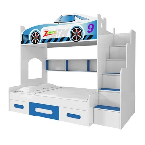 Giường ngủ hai tầng cho bé hình ôtô loại 1m2 GHB-218