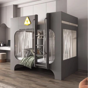 Giường tầng gỗ cho trẻ em ấn tượng GHS-9344