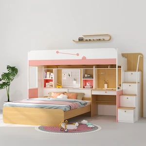 Giường tầng gỗ công nghiệp MDF được yêu thích nhất GHS-9244