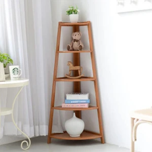 Kệ góc trang trí gỗ tự nhiên GHS-127