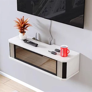 Kệ treo tường tivi đẹp cánh kính cao cấp GHS-3581