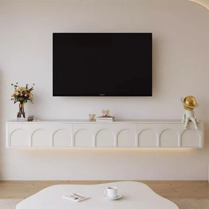 Mẫu kệ gỗ tivi treo tường sang trọng GHS-3583