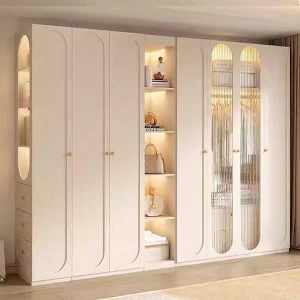 Mẫu tủ quần áo có kệ đẹp, hiện đại GHS-52180