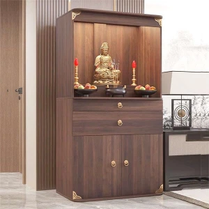 Mẫu tủ thờ gỗ MDF thiết kế hiện đại GHS-52340