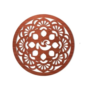 Ốp bàn thờ đẹp chữ tâm CNC GHS-717