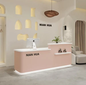 Quầy thanh toán gỗ MDF thiết kế hiện đại GHS-41394