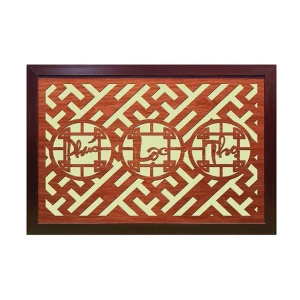 Tấm chắn khói ban thờ Phúc Lộc Thọ GHS-765