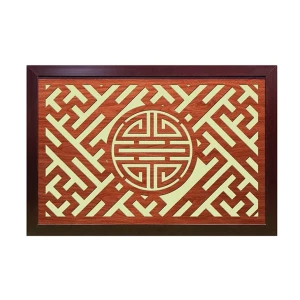 Tấm chắn khói hương chữ Thọ cách điệu GHS-767