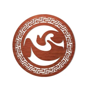 Tấm ốp bàn thờ chữ Tâm CNC GHS-708