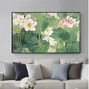 Tranh phong cảnh hoa sen sang trọng nổi bật GHX-6061