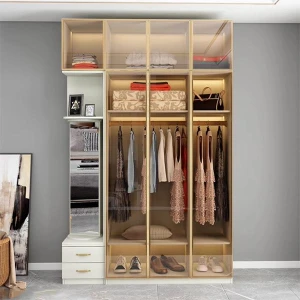 Tủ áo cánh kính khung nhôm hiện đại GHS-52161