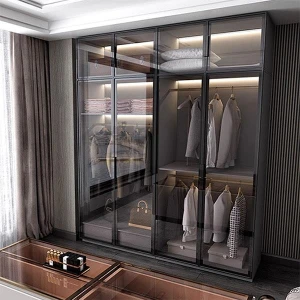 Tủ áo cánh kính khung nhôm sang trọng GHS-51898