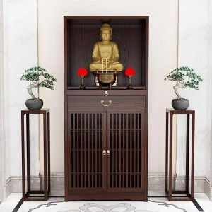 Tủ bàn thờ đứng gỗ sồi sang trọng GHS-52337