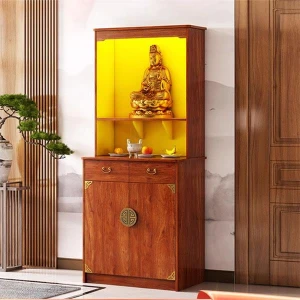 Tủ bàn thờ gỗ MDF lõi xanh cao cấp GHS-52335