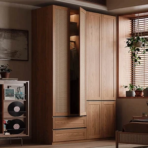 Tủ đựng quần áo nhiều ngăn cánh mây cao cấp GHS-52370