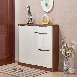 Tủ giày hiện đại kiểu dáng nhỏ gọn gỗ tự nhiên GHS-51279