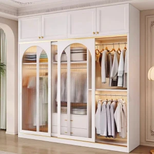 Tủ kính quần áo khung gỗ GHS-52139