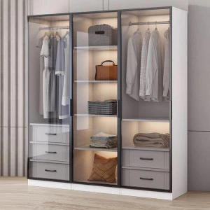 Tủ kính treo quần áo đẹp hiện đại GHS-52088