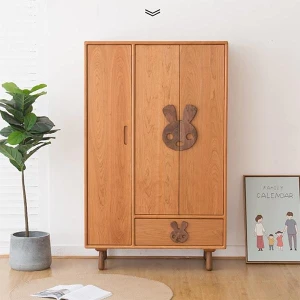 Tủ quần áo đơn giản mà đẹp cho bé gỗ tự nhiên GHS-52305