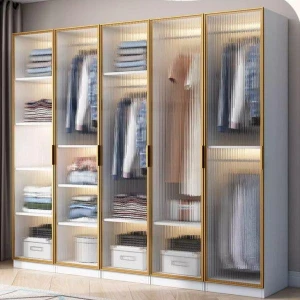 Tủ quần áo gỗ cánh kính cường lực GHS-52135