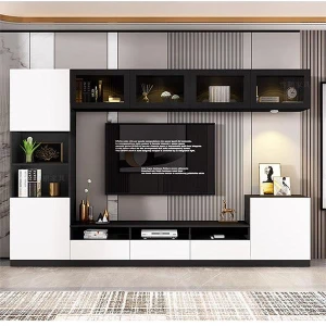 Tủ tivi đẹp tích hợp tủ treo tường hiện đại GHS-52103