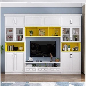 Tủ tivi lớn kèm tủ sách đa năng GHS-52097