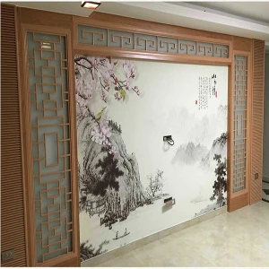 Vách ngăn CNC phòng khách gia đình hoa văn cổ điển GHO-5180