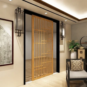 Vách ngăn gỗ phòng khách đơn giản mà đẹp tinh tế GHO-5181