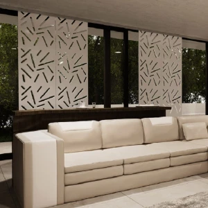 Vách trang trí CNC phòng khách thiết kế đẹp hiện đại GHO-5184