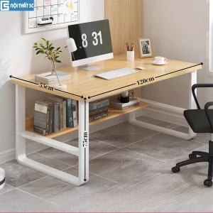 Bàn làm việc, Bàn học có kệ lửng chân cong BH-093