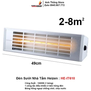 Đèn Sưởi Chống Chói Heizen HE-IT610