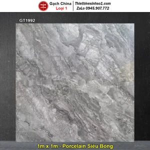 Gạch 1mx1m Trung Quốc GT1992 Vân Đá Ghi