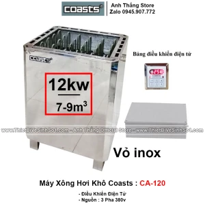 Máy Xông Hơi Khô COASTS 12KW CA-120