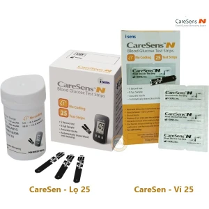Que thử đường huyết Caresens