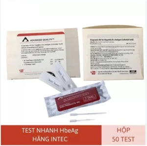 Test nhanh HbeAg, định tính phát hiện kháng thể nội sinh của virus viêm Gan B Hộp 50 test