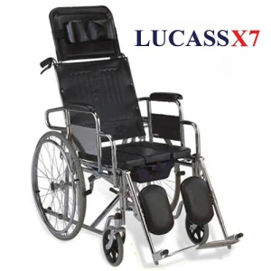 Xe lăn Lucass X7 đa năng có bô,bàn ăn,ngả lưng