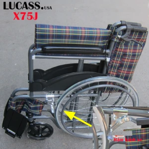 Xe lăn Lucass X75J có phanh
