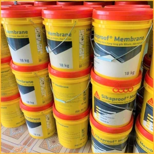 Sika proof Membrane 18kg Màng chống thấm đàn hồi dạng lỏng gốc bitum