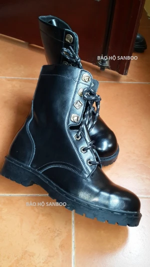 Boots da bảo hộ da thật chịu nhiệt chống trơn trượt