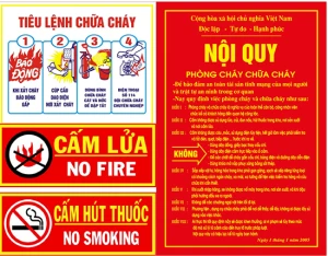 Nội quy tiêu lệnh chữa cháy