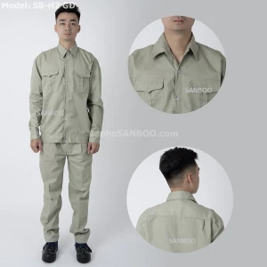 Quần áo bảo hộ Kaki Màu ghi đậm SB H2 GĐ