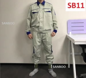 Quần áo bảo hộ túi hộp Phối màu Khóa nẹp SB11