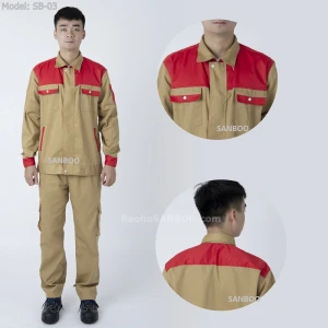 Quần áo bảo hộ túi hộp Phối màu SB03