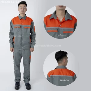 Quần áo bảo hộ túi hộp Phối màu SB31